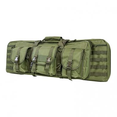 NcSTAR VISM Double Carbine Rifle Case 42" - Green, Fully Padded with MOLLE