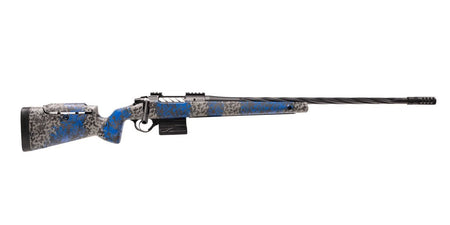 Seekins Precision 11710487F Havak PH3 NRL Full Size 25 Creedmoor 5+1 24" Black Spiral Fluted Threaded Barrel, Black Receiver w/Picatinny Rail, M3 Adj w/Mini Chassis Glacier Shadow Camo Carbon Composit