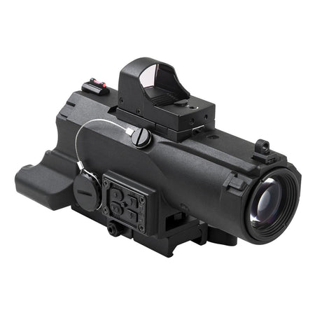 NcStar ECO 4x Scope with Laser and NAV LED Micro Green Dot Black