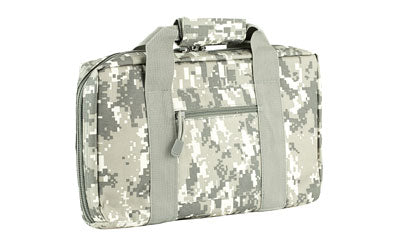 NcSTAR VISM Discreet Pistol Case, Digital Camo Nylon, Two Padded Compartments, Six Magazine Loops, Carry Handle