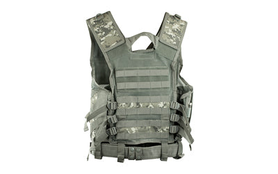NcSTAR VISM Tactical Vest, Digital Camo, PALS Webbing, Mag Pouches, Pistol Belt, Size Medium-2XL