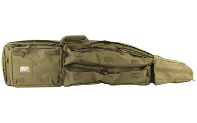 NcSTAR VISM 45" Tan Nylon Drag Bag Rifle Case with Backpack Shoulder Straps