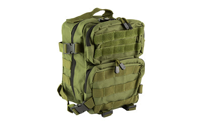 NcSTAR VISM Every Day Backpack, Green, 12.5"x11.5"x3" Main Compartment, MOLLE Webbing, Cinch Straps CVEDP3056G