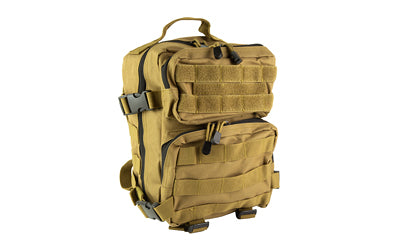 NcSTAR VISM Every Day Backpack, Tan, 12.5"x11.5"x3" Main Compartment, MOLLE Webbing, Cinch Straps CVEDP3056T