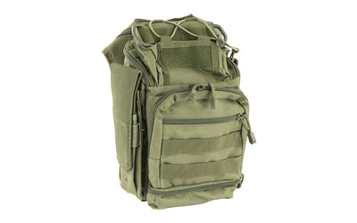 NcSTAR VISM First Responder Utility Bag, Green Nylon, MOLLE/PALS Webbing, Concealed Carry Pocket, Shoulder Strap
