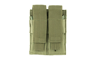 NcSTAR Double Pistol Magazine Pouch, Green Nylon, MOLLE Straps, Fits Two Double Stack Pistol Mags CVP2P2931G