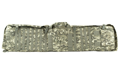 NcSTAR VISM 48" Gray Digital Camo Rifle Case and Shooting Mat, Unfolds to 66", MOLLE Webbing, Backpack Straps