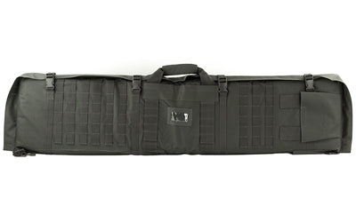NcSTAR Rifle Case Shooting Mat, 48" Case / 66" Mat, Nylon, Urban Gray, PALS Webbing, Backpack Straps CVSM2913U