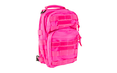 NcSTAR VISM Shoulder Sling Utility Bag, Pink, 11"x8"x3.5" Main Zippered Compartment, Hook Fastener Patch Area CVSUB3025P