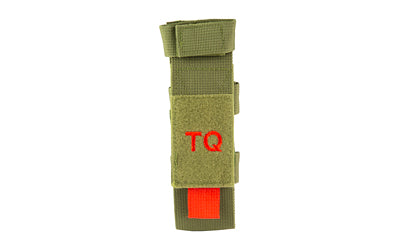 NcSTAR Tourniquet and Trauma Shear Pouch, Green, MOLLE Straps, Fits Most Tourniquets CVTQ2990G
