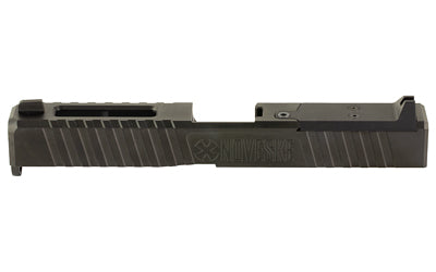 Noveske DM Slide, DLC Black, Direct Mount Optics Ready, Fits Glock 17 Gen 3, Includes End Plate, Cover Plate w/Rear Sight, Front Sight
