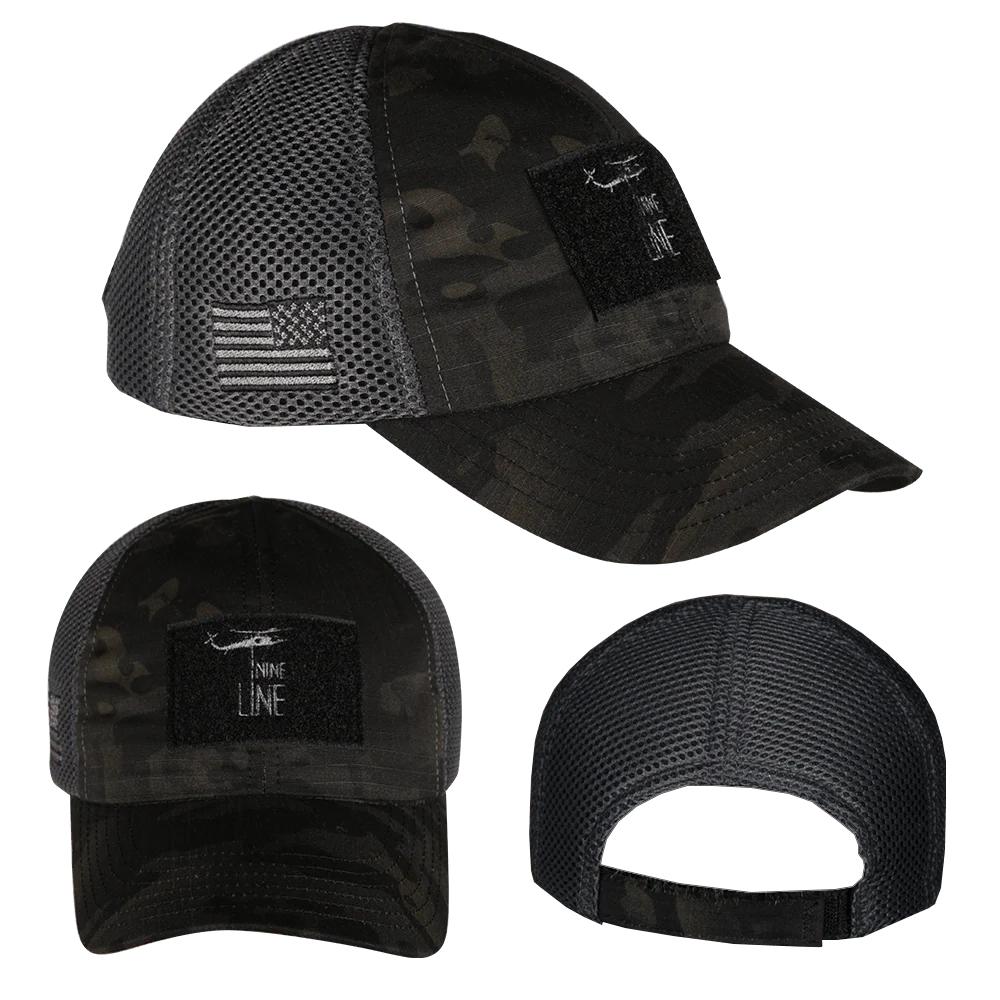 Nine Line Apparel Dark American Made Meshback Hat One Size Gray