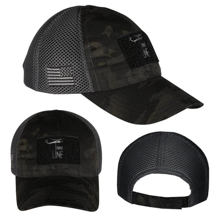 Nine Line Apparel Dark American Made Meshback Hat One Size Gray