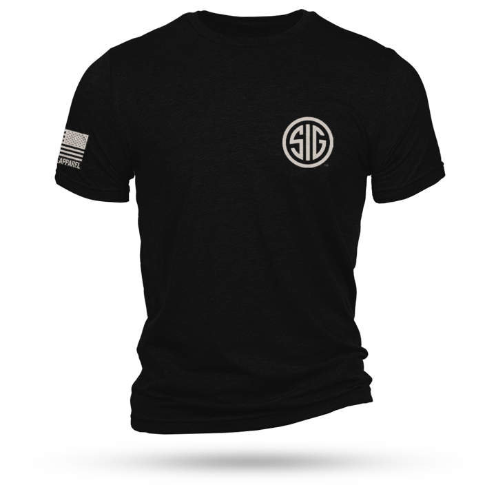 Nine Line Apparel Sig Sauer Logo Short Sleeve Shirt Black 3XL
