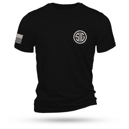 Nine Line Apparel Sig Sauer Logo Short Sleeve Shirt Black 3XL