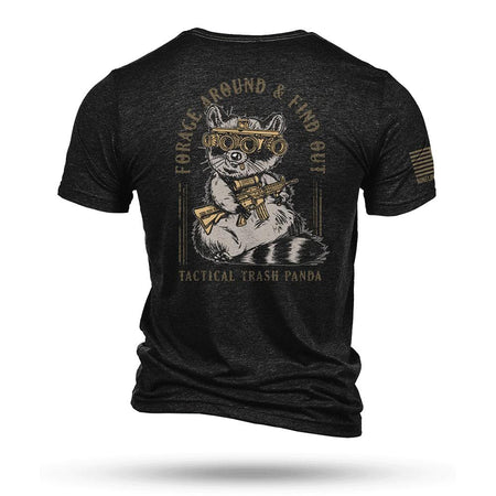 Nine Line Tactical Trash Panda Tri-Blend T-Shirt in Black - Size Medium