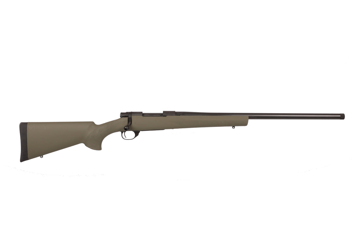 Howa HGR25CRG 1500 Hogue 25 Creedmoor 5+1 22" Matte Black Threaded Steel Barrel & Aluminum Drilled & Tapped Receiver, Green Hogue OverMolded Synthetic Stock, Right Hand