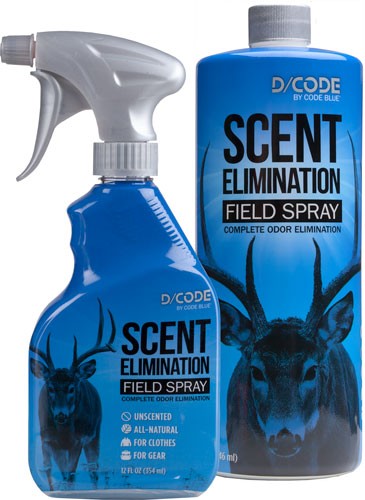 D-Code Scent Elimination Spray 12 fl oz with 32 fl oz Refill Bottle