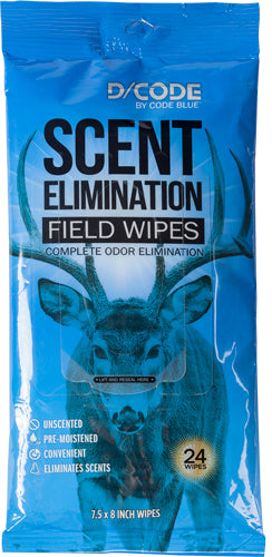 D-Code Scent-Elimination Field Wipes 24-Pack