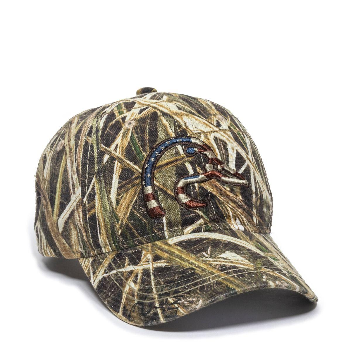 Outdoor Cap Ducks Unlimited Mossy Oak Shadowgrass Blades Camo Baseball Cap