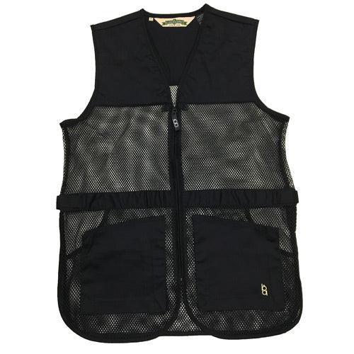 Bob Allen Full Mesh Dual Pad Shooting Vest - Black Large