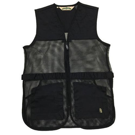 Bob Allen Full Mesh Dual Pad Shooting Vest - Black Large