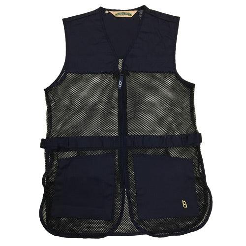 Bob Allen Full Mesh Dual Pad Shooting Vest Navy Blue Extra Large