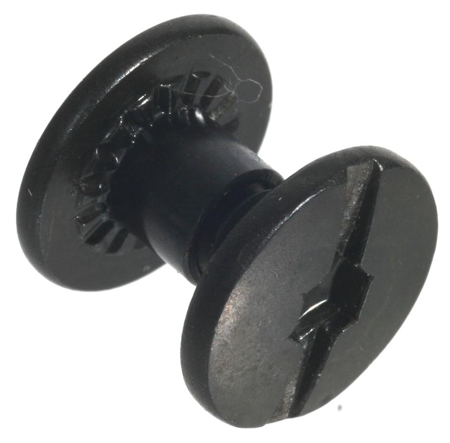 Outdoor Connection Black Chicago Screws for Slings Holsters and Belts 6-Pack