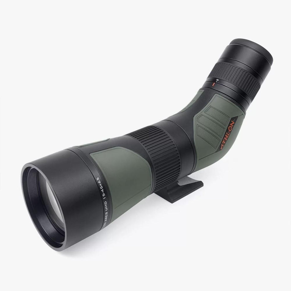 Athlon Ares G2 UHD 15-45x65 Spotting Scope Green 45-Degree Angle