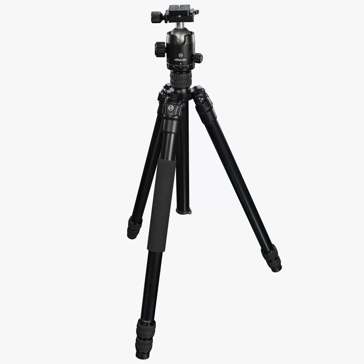 Athlon Midas AL28 Aluminum Tripod 17"-65" Black with Soft Carrying Case