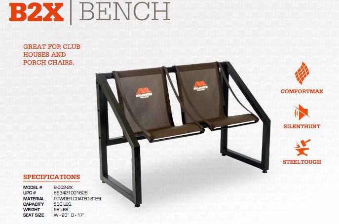 Millennium B2X 2-Person Hunting Bench Seat