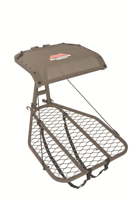 Millennium M50 Steel Leveling Hang-On Treestand with Footrest and Safe-Link 35' Safety Line