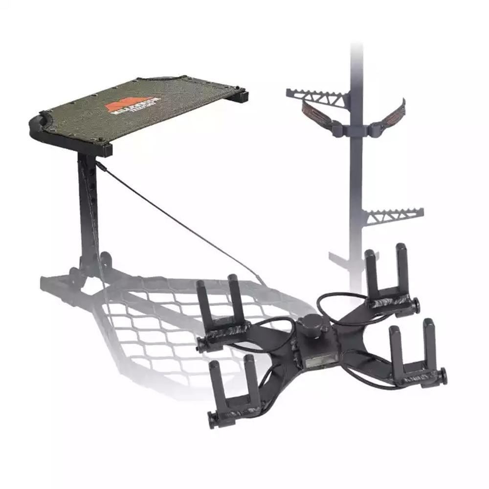 Millennium Run & Gun Hang-On Treestand Combo with Climbing Sticks