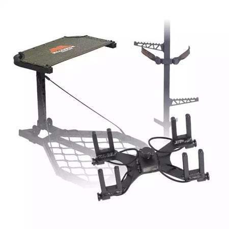 Millennium Run & Gun Hang-On Treestand Combo with Climbing Sticks