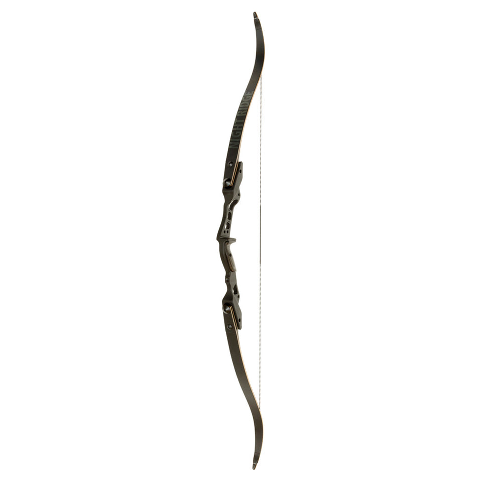 October Mountain Night Ridge ILF Recurve Bow Black 60" 50 lbs. Right Hand