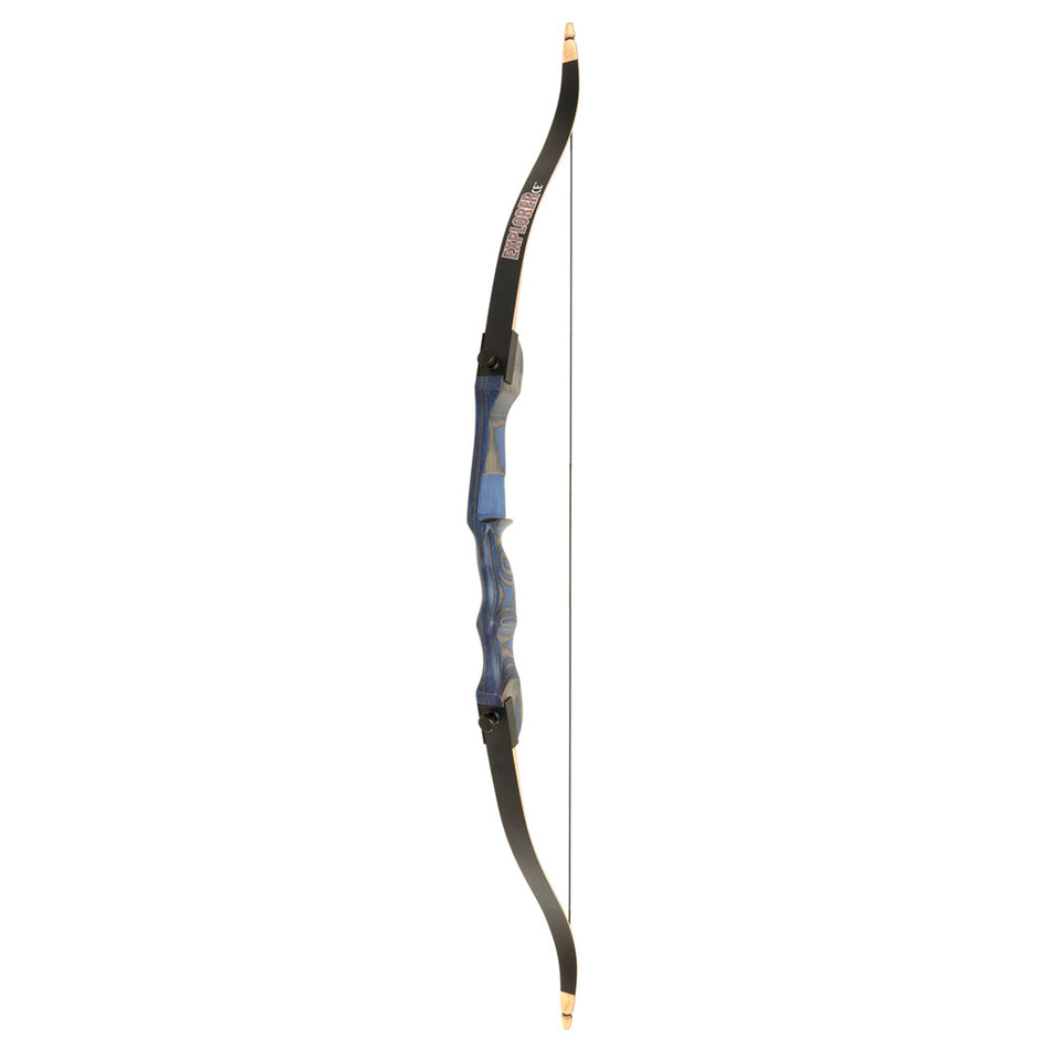 October Mountain Explorer CE Take-Down Recurve Bow Blue 54 in. 25 lbs. Right Hand