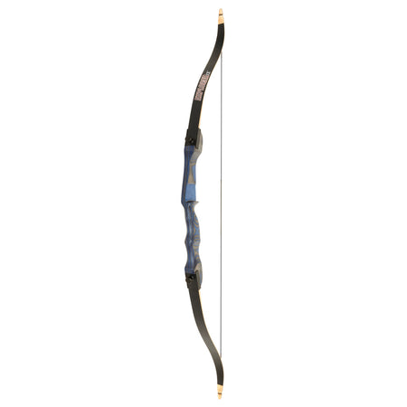 October Mountain Explorer CE Recurve Bow Blue 54 in. 15 lbs. Left Hand