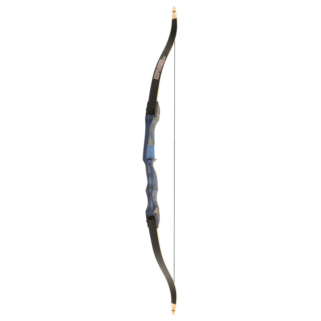 October Mountain Explorer CE Takedown Recurve Bow Blue 54 in. 28 lbs. Left Hand