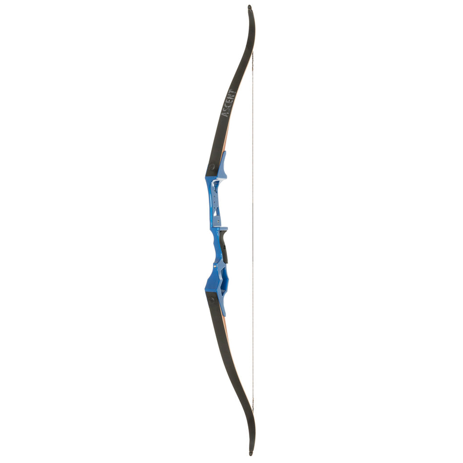 October Mountain Ascent Recurve Bow 58 in. 45 lbs. Right Hand - Blue