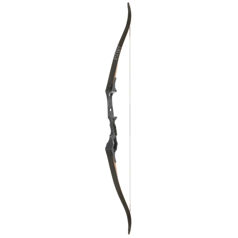 October Mountain Ascent Recurve Bow 58 in. 50 lbs. Right Hand - Black