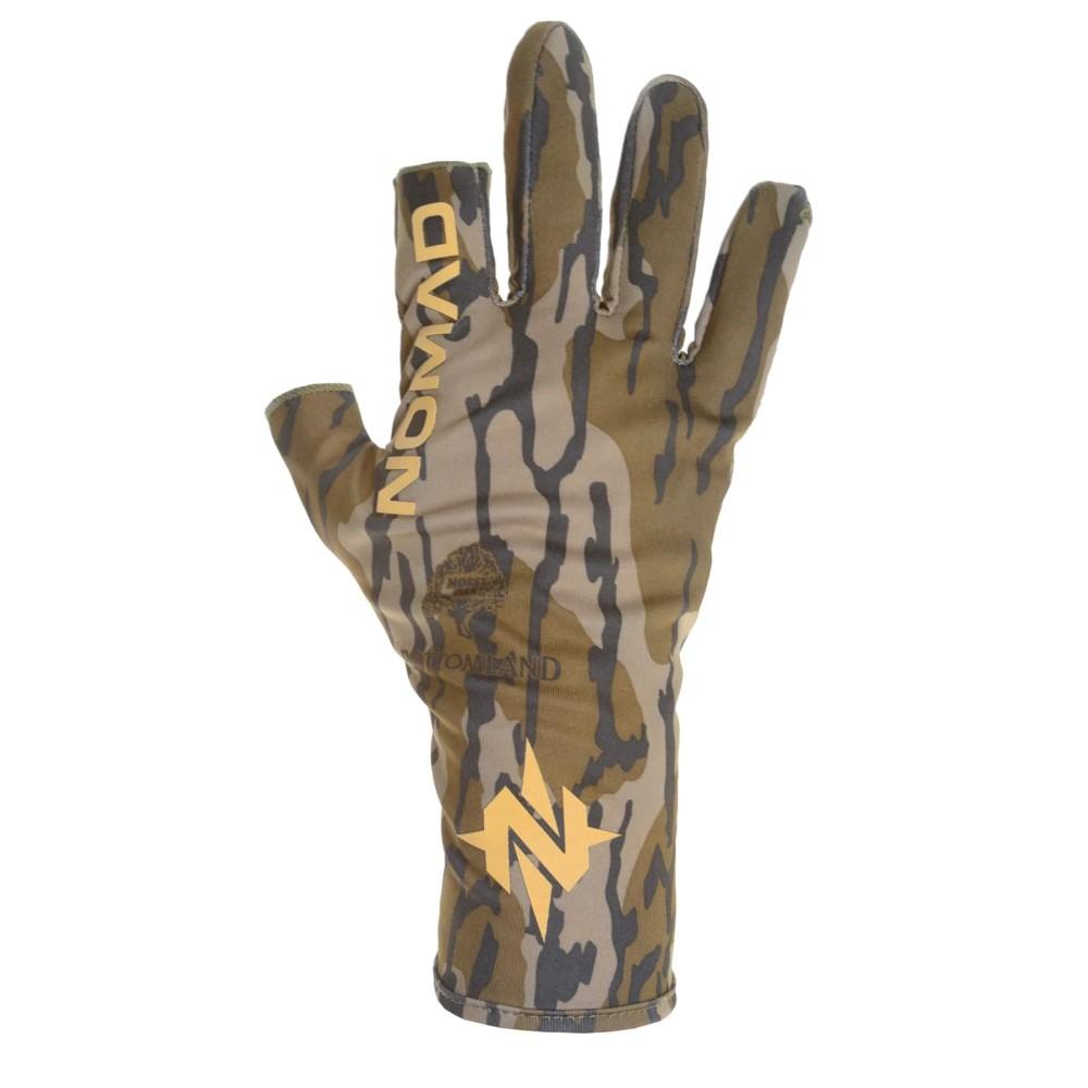 Nomad Fingerless Turkey Hunting Glove Mossy Oak Bottomland L/XL