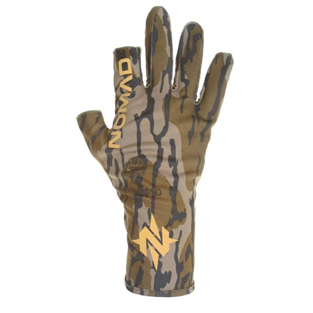 Nomad Fingerless Turkey Hunting Glove Mossy Oak Bottomland M/L