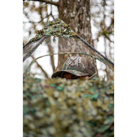 Nomad Assault Camo Trucker Hat Mossy Oak Greenleaf Adjustable