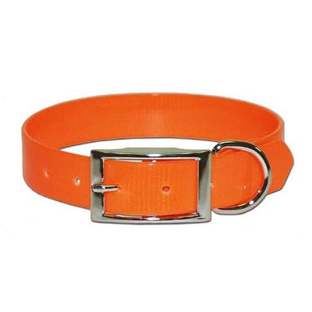 Omnipet Sunglo High-Visibility Orange Dog Collar 1 inch x 21 inch