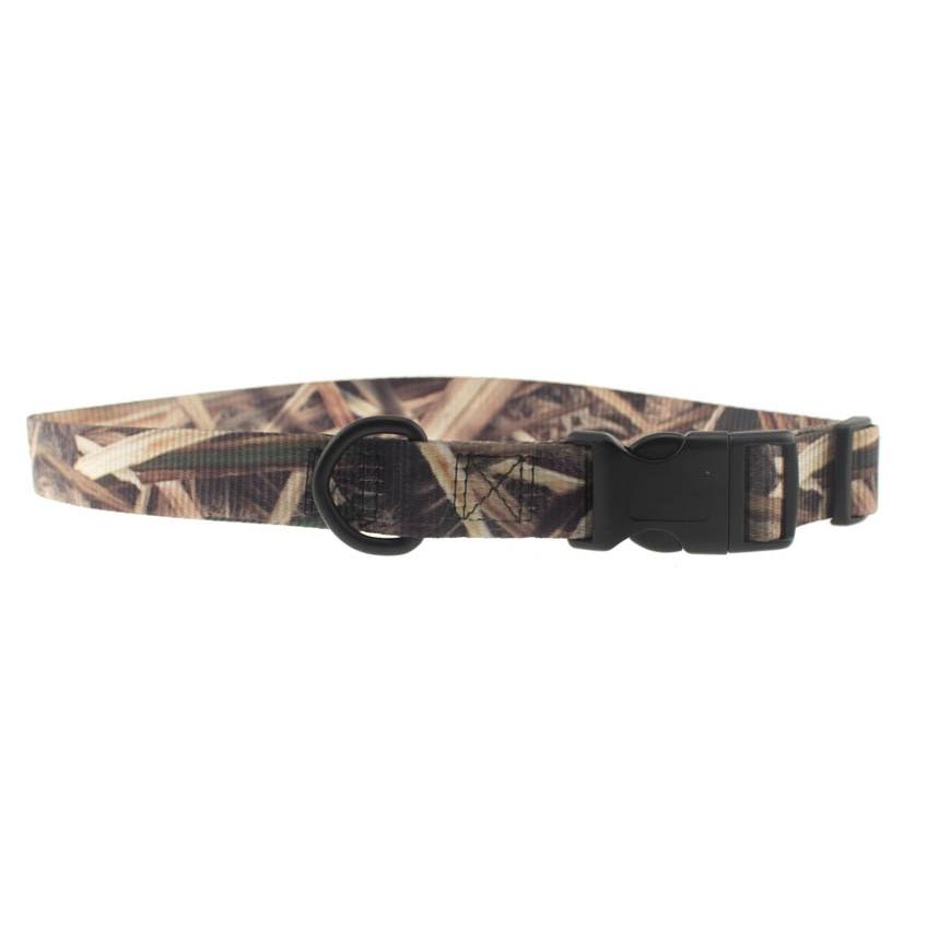 Omnipet Kwik Klip Adjustable Dog Collar 1" 18-26" Mossy Oak Shadow Grass Blades Camo