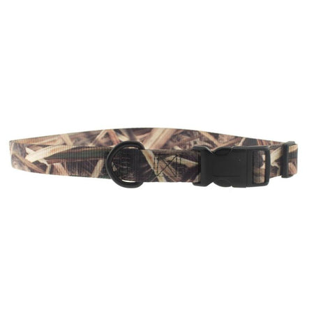 Omnipet Kwik Klip Adjustable Dog Collar 1" 18-26" Mossy Oak Shadow Grass Blades Camo