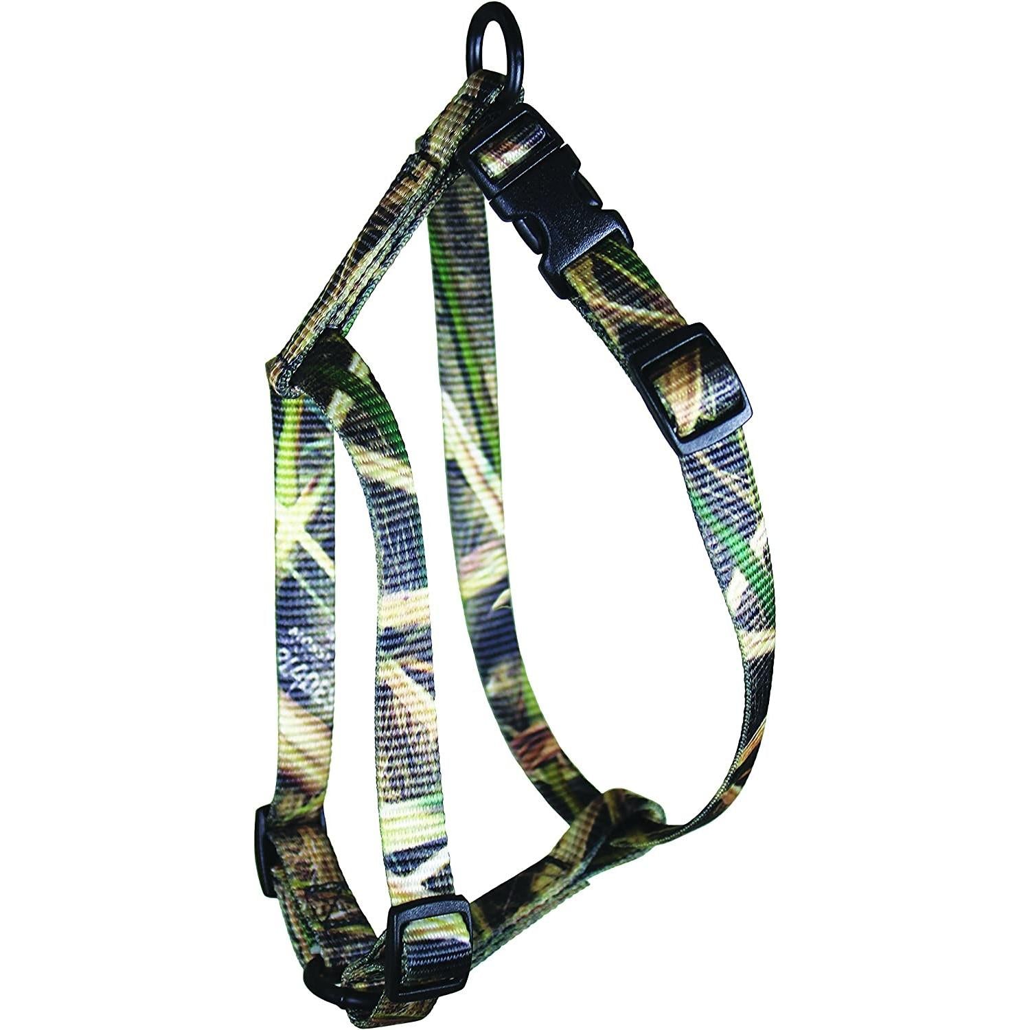 Omnipet Kwik Klip Adjustable Nylon Dog Harness 1" 1 Ply Mossy Oak Duck Blind Large
