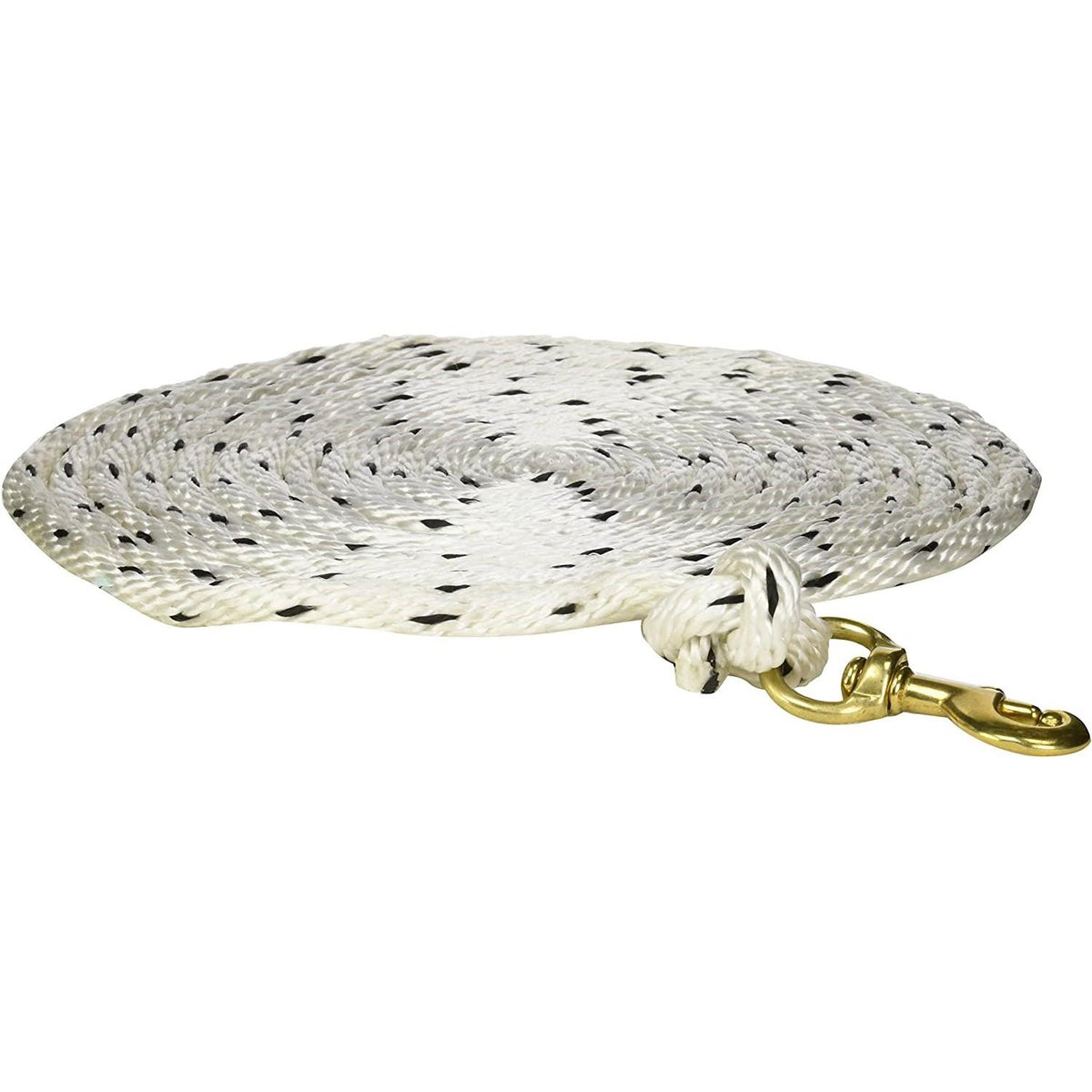 Omnipet Check Cord 20 ft White Training Rope with Brass Snap