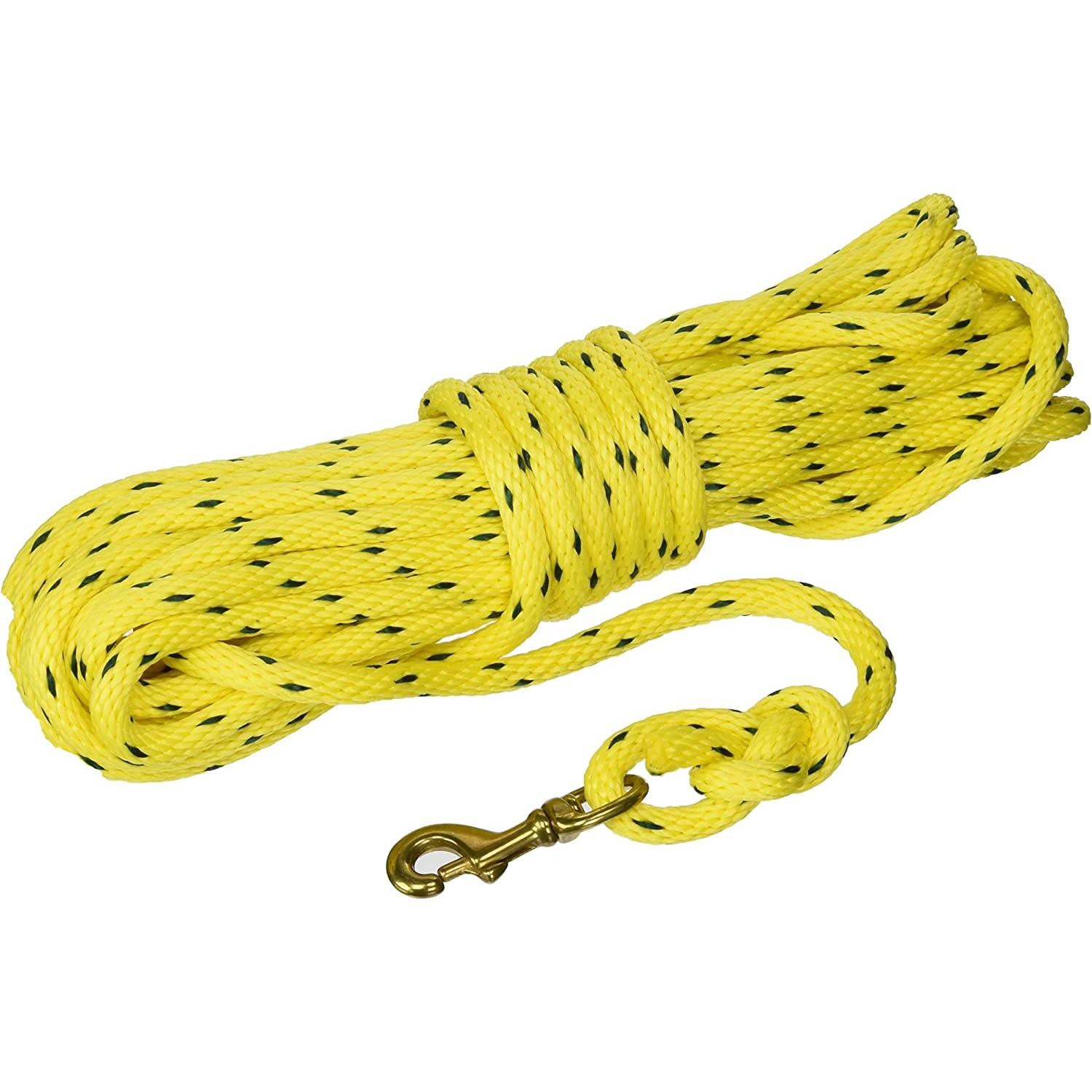 Omnipet Check Cord 40ft Training Rope - Yellow