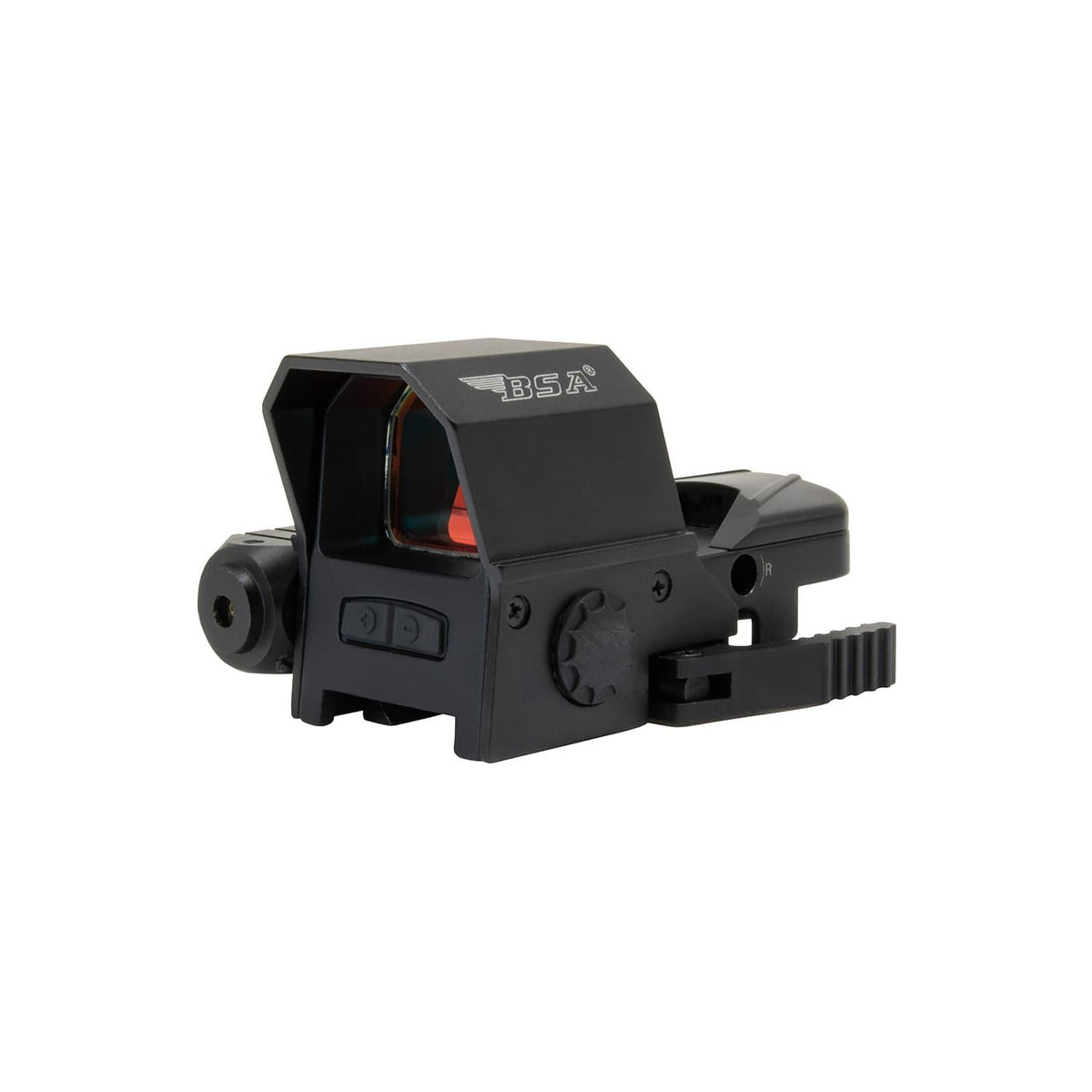 BSA Reflex Sight with Integrated Red Laser 33x24mm 4 Reticles QR Weaver/Picatinny Mount